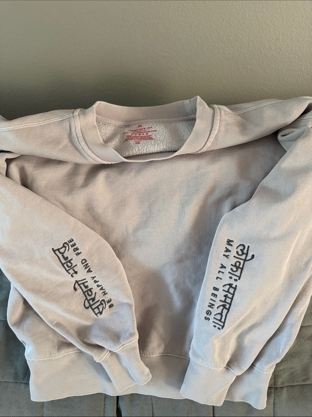 Conscious Ink manifestations crew neck sweatshirt